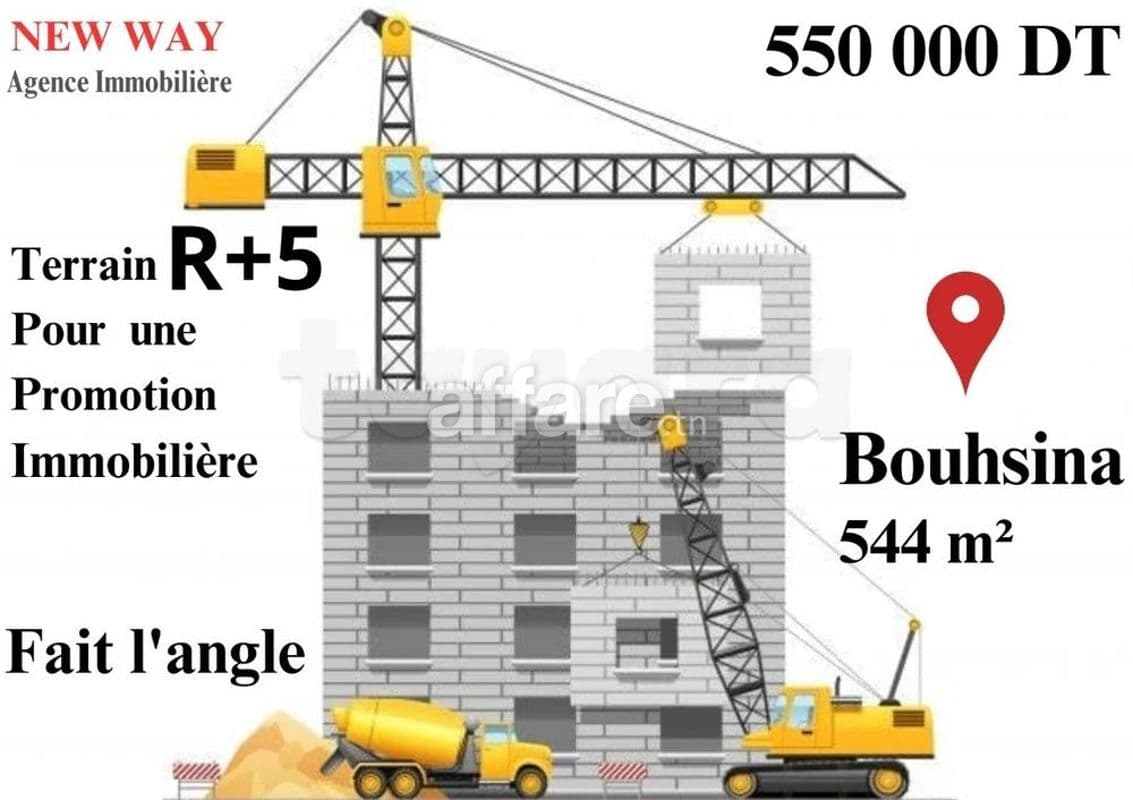 Terrain R+5 à Bouhsina