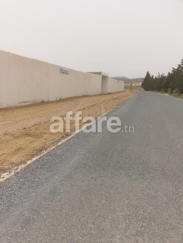 Forfait extrême négociation de prix terrain clôturéHAMMAMET