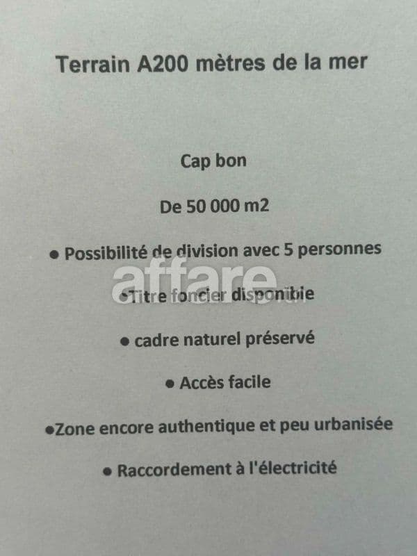 Offre spécial 5 ha coté dar aalouch