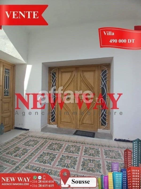 Villa de Plain Pied à Sousse Proche de toutes Commodités