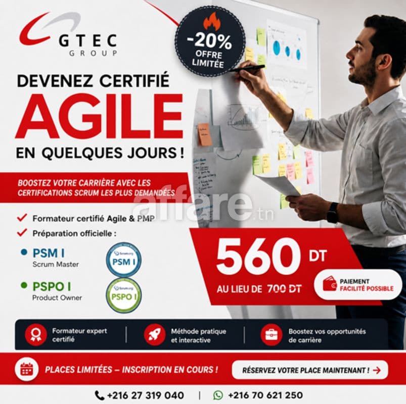 Formation Agile Scrum Master PSM1 Product Owner PSPO 1