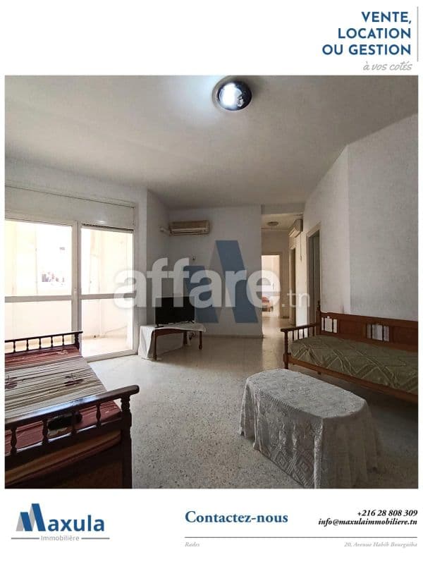 À LOUER APPARTEMENT S+3 MEUBLÉ À RADES CITÉ OLYMPIQUE