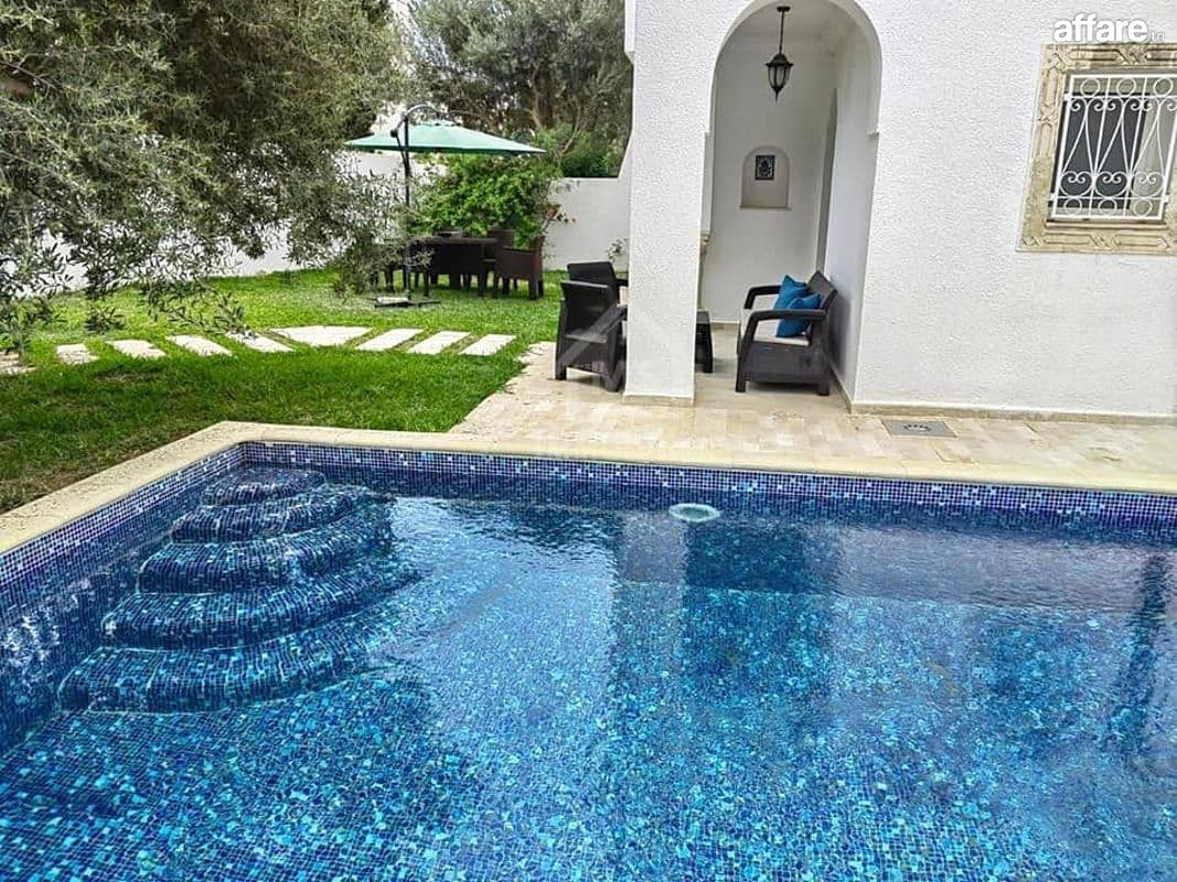 Location estivale: Villa S+3 avec piscine à louer à Hammamet