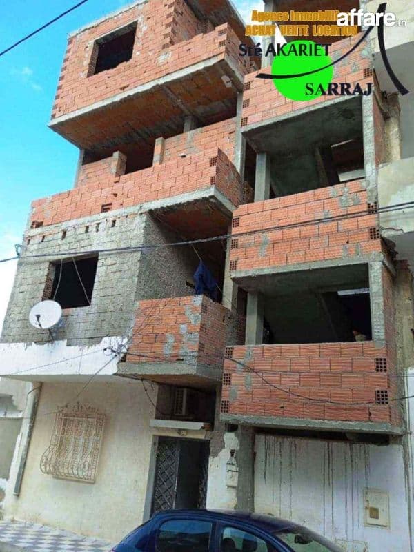 #Réz de Chaussée  + (3) étages #Inachevé #Cité El Manazeh