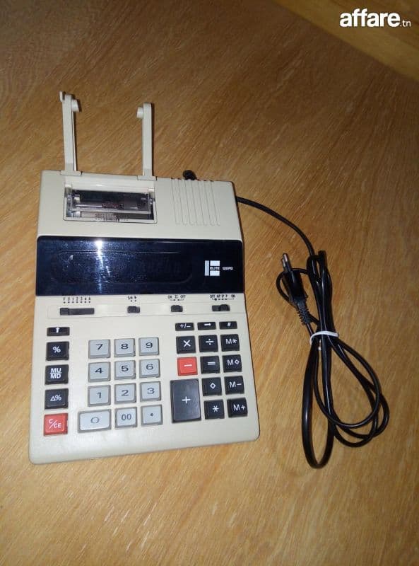 calculatrice électronique avec rouleau - Excellent état!
