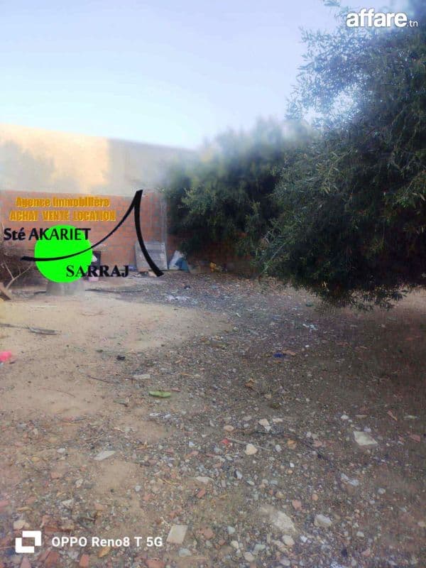 #Terrain Aménagé #Clôturé [#514m²]#Sidi Bouali #El Araydhia