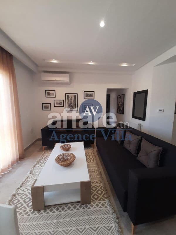 A louer un appartement s+1meublé aux jardins de Carthage