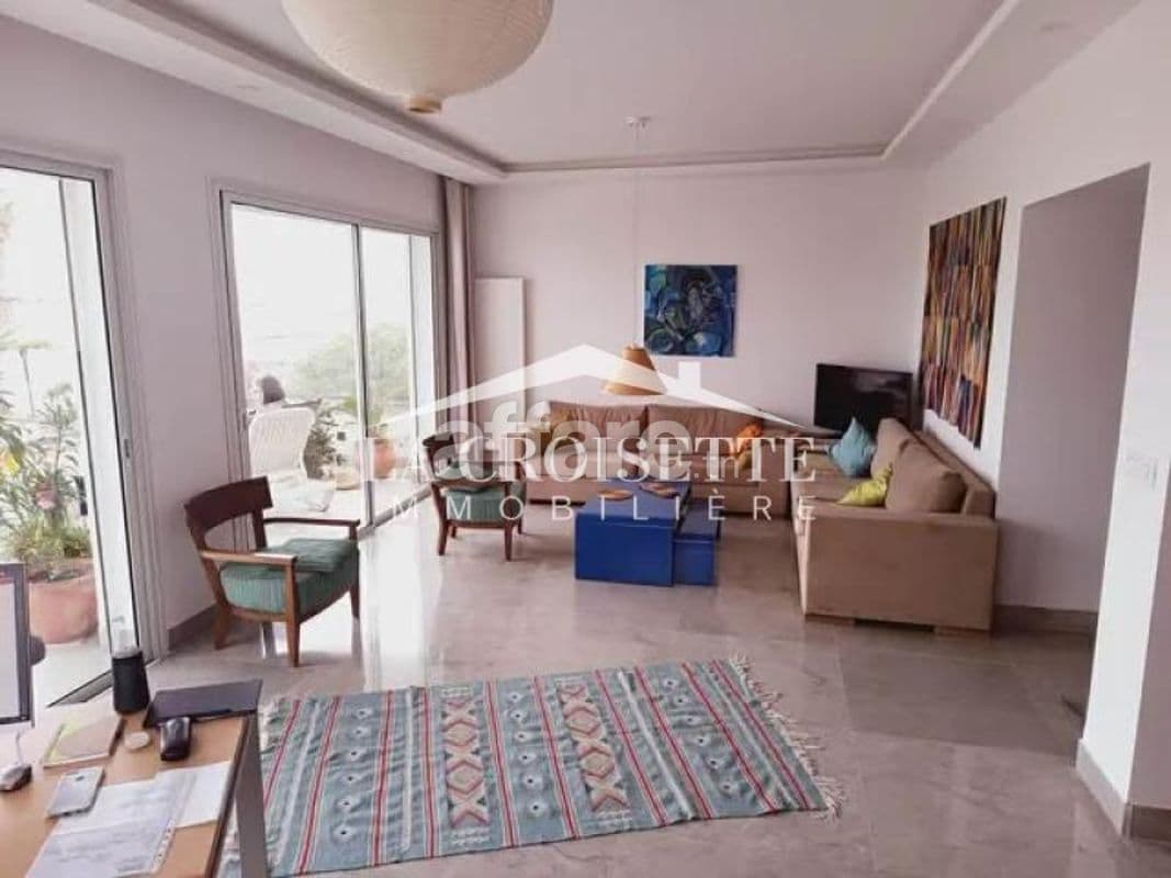 Etage de villa S3 vue sur mer à Carthage MEL0442