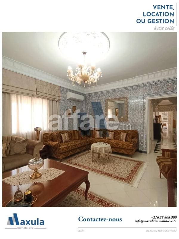 À VENDRE SUPERBE VILLA S+5 DE PLAIN PIED À RADES VILLE