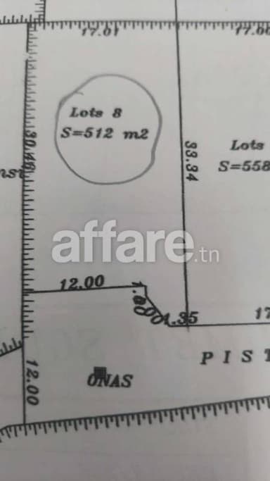 À vendre - Terrain constructible à Houmt Souk Djerba