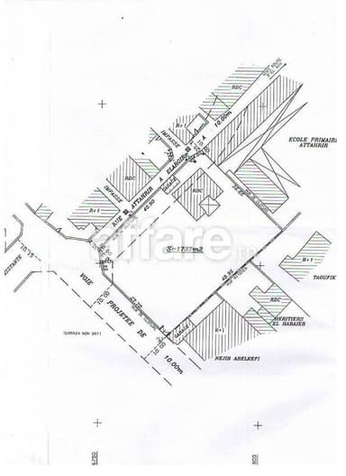 Terrain de 1430 m² Route EL AIN km 2