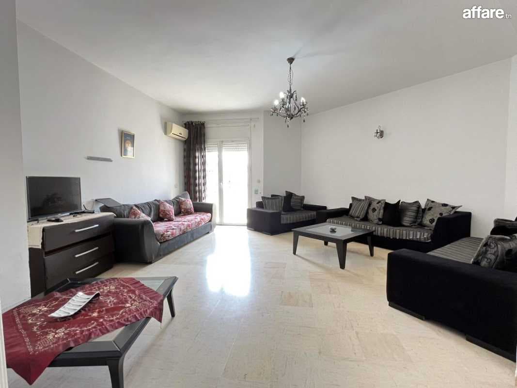 location appt meublé deux chambre salon à Tunis rte la Marsa