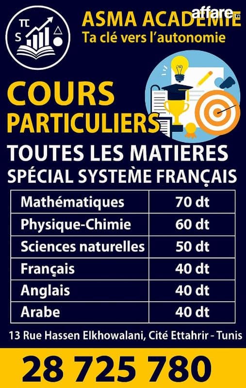 Cours particuliers (système français)