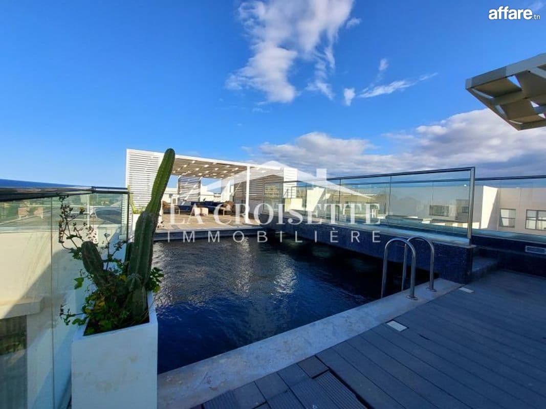 Penthouse s4 avec terrasse et piscine à Gammarth ZPV0002