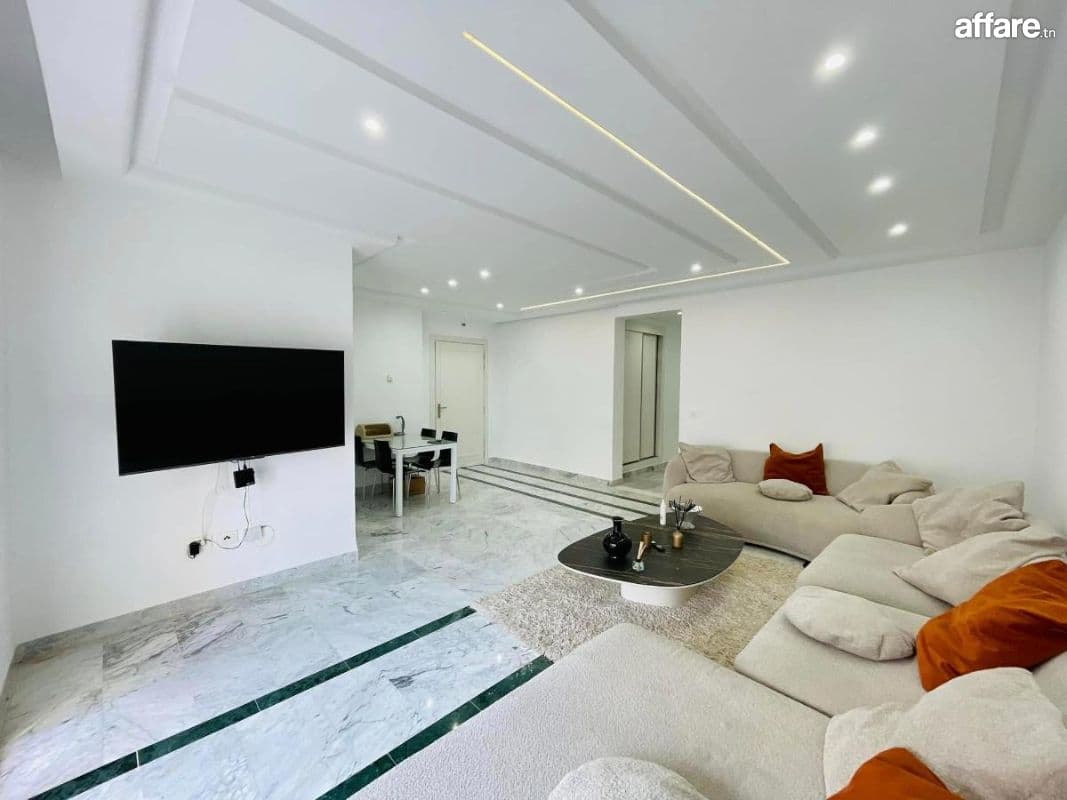 🏡 À LOUER – Luxueux Appartement S+3 meublé à Cité Ennasr 2