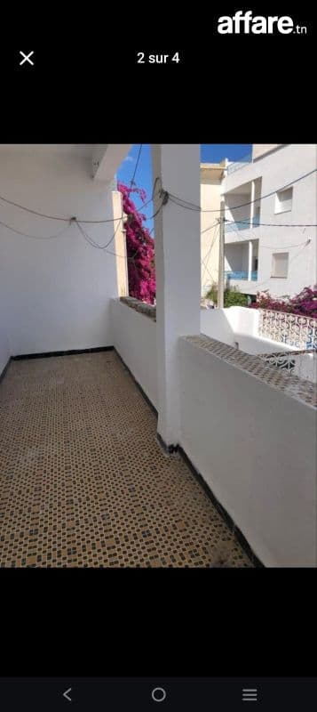 location étage maison S+2 la goulette 