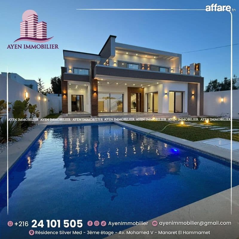  À Vendre | Superbe Villa à Hammamet   