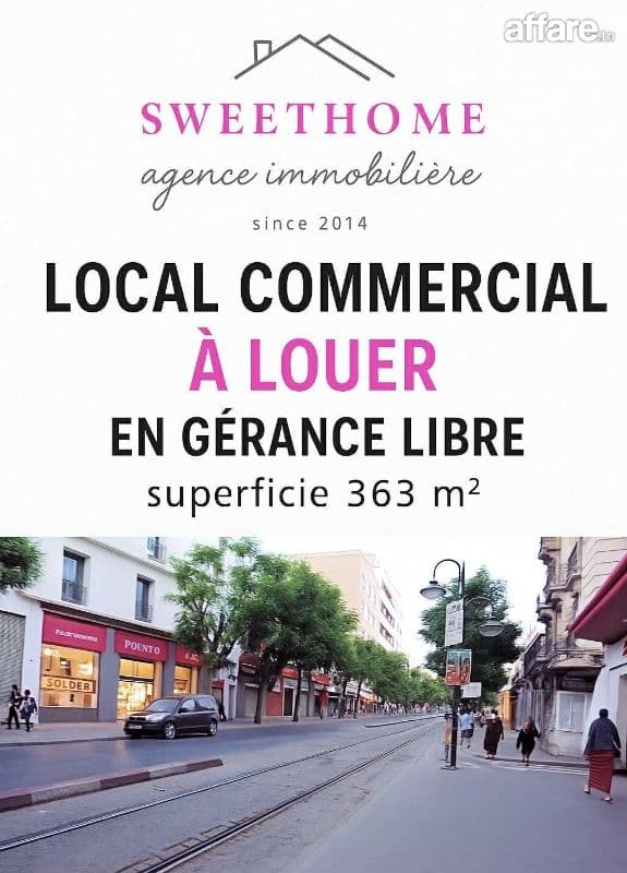 local commercial en gérance libre au centre ville