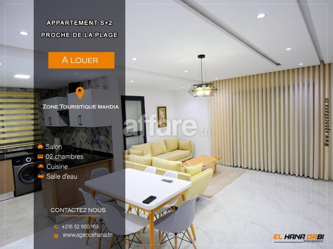 S+2 Neuf En Plein Zone Touristique Mahdia