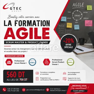 Formation Scrum Combinée PSM1 et PSPO1
