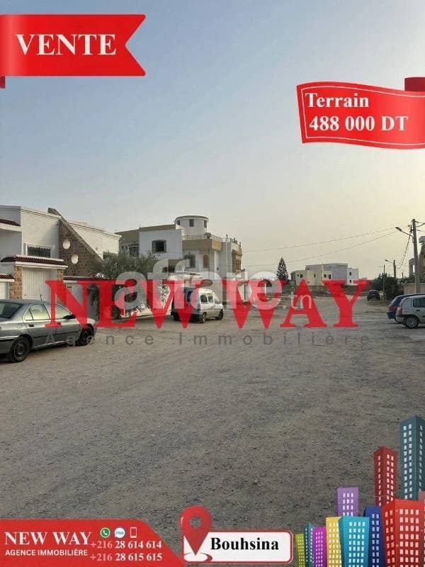Terrain Fait l angle à Bouhsina dans un Quartier Résidentiel