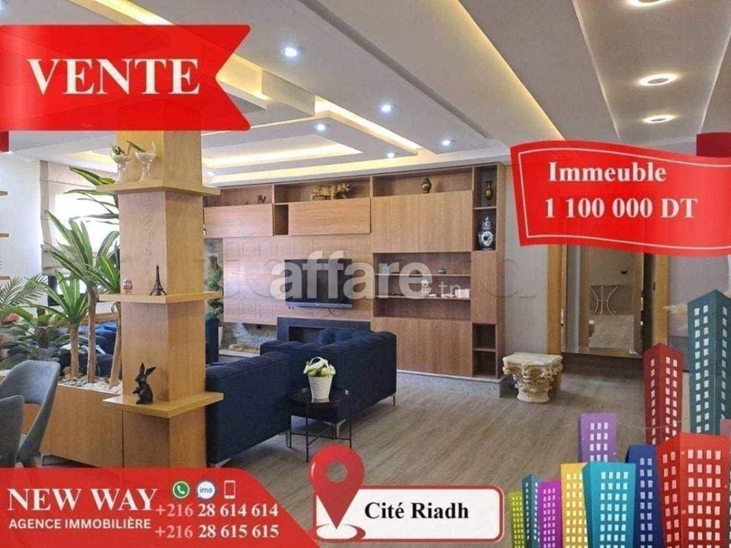 Propriété idéal pour investissement immeuble à Cité Riadh