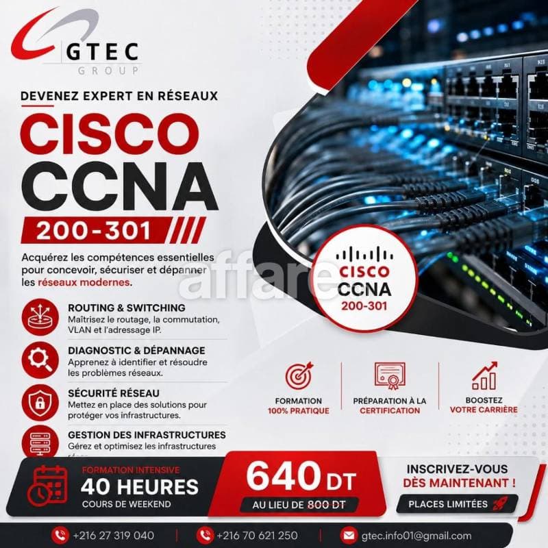 Devenez Administrateur Réseaux Cisco CCNA 200-301