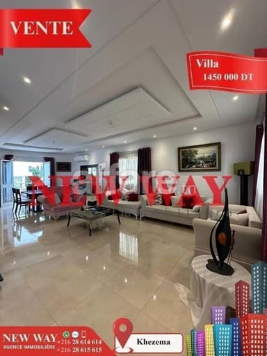 Villa à Khezema ouest dans un quartier résidentiel