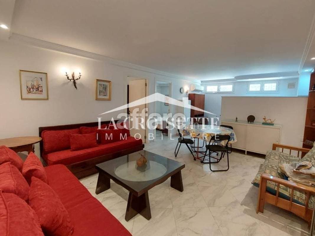 Rez-de-chaussée S2 meublé à La Marsa MRCL0205