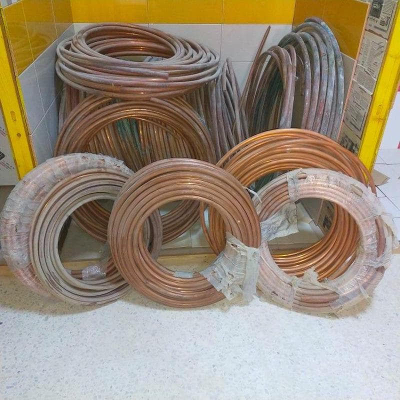 Stock de cuivre en couronnes