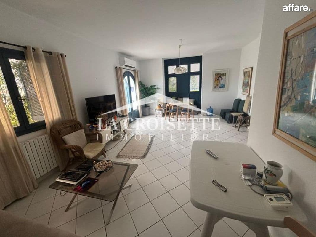Duplex s2 meublé vue sur mer à Gammarth MVL1751
