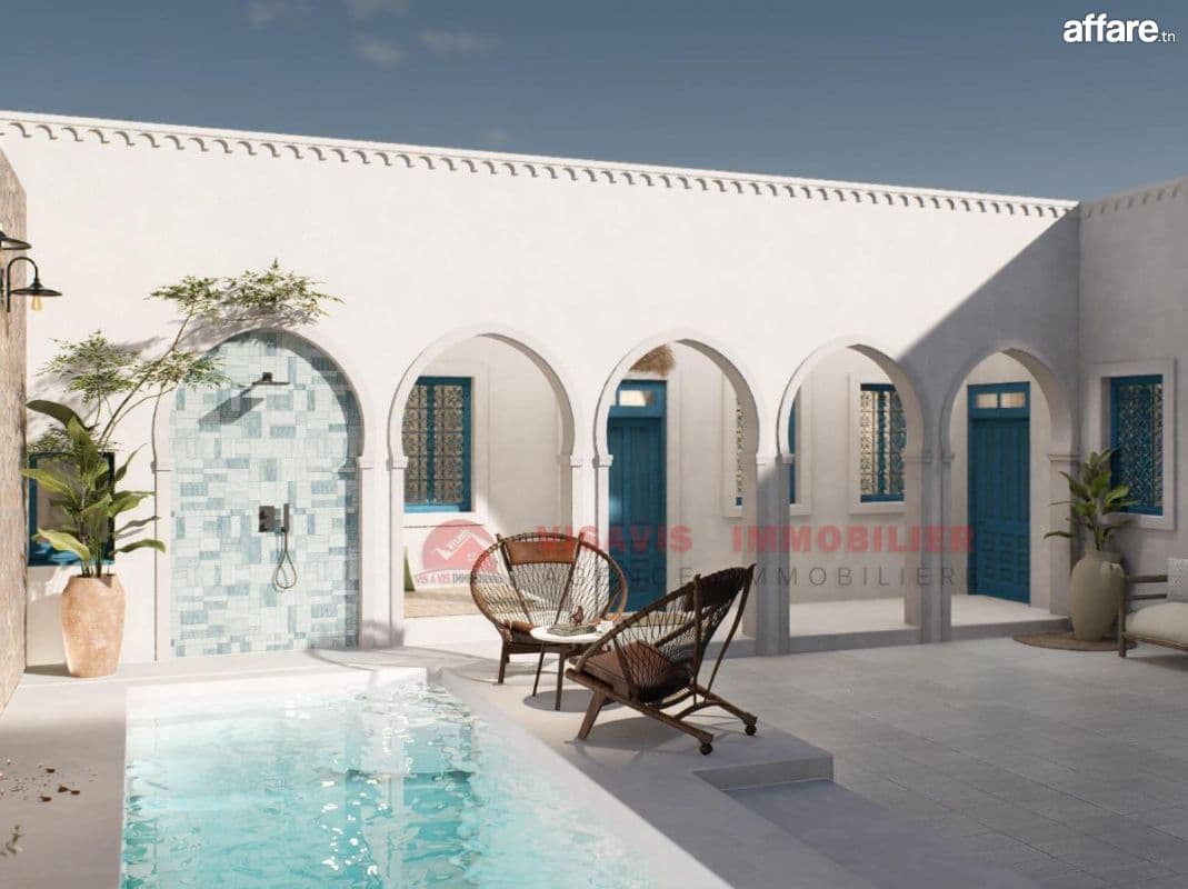Projet rénovation houch à Djerba Houmt Souk ZU