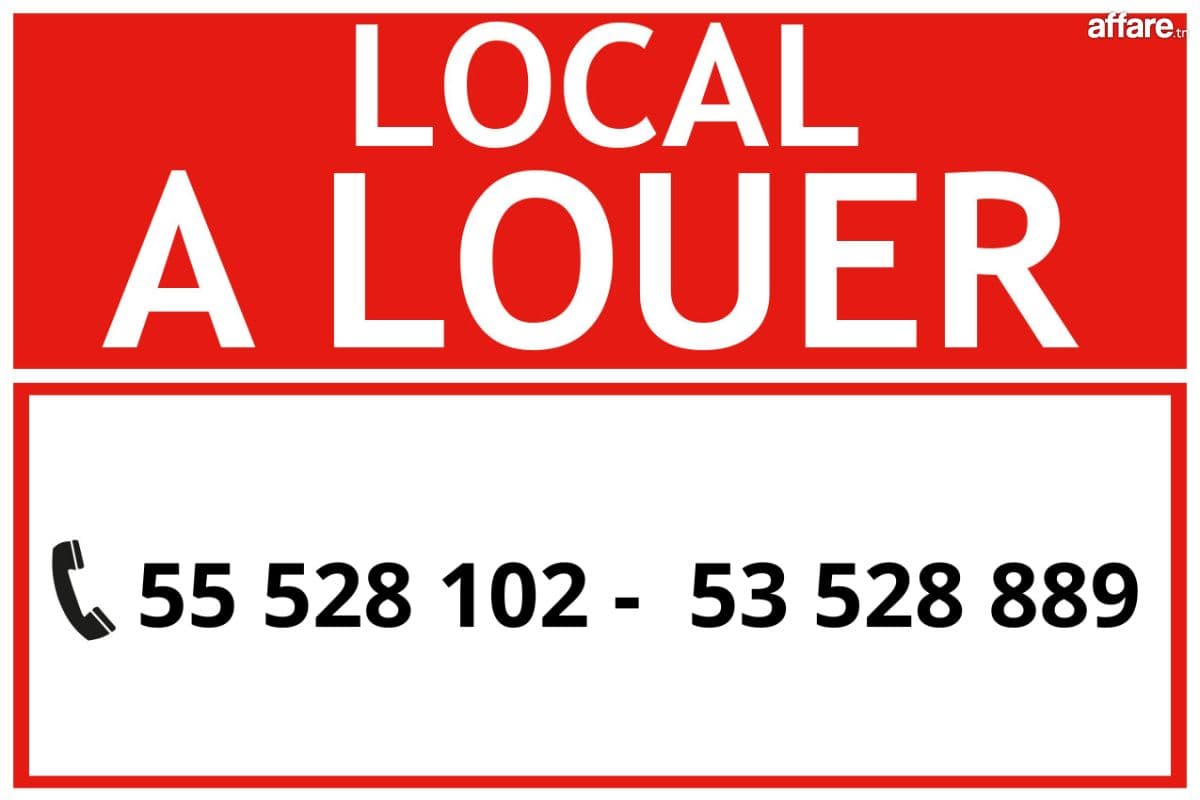 À Louer – Local Commercial 110 m² | Sousse,  Farhat Hachad