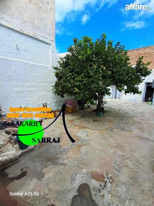 Maison Arabe [#130m²] à #démolir Ou à Rénover #Hammam Sousse