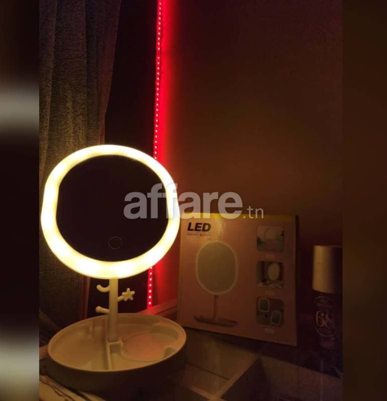 Miroir LED Makeup Tactile 3 Couleurs