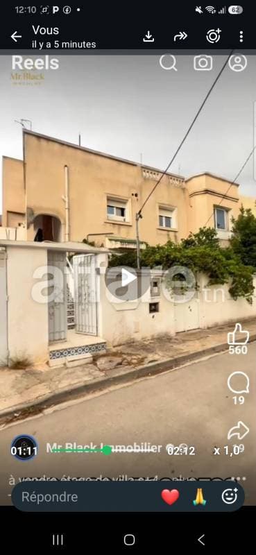 Étage de villa à vendre