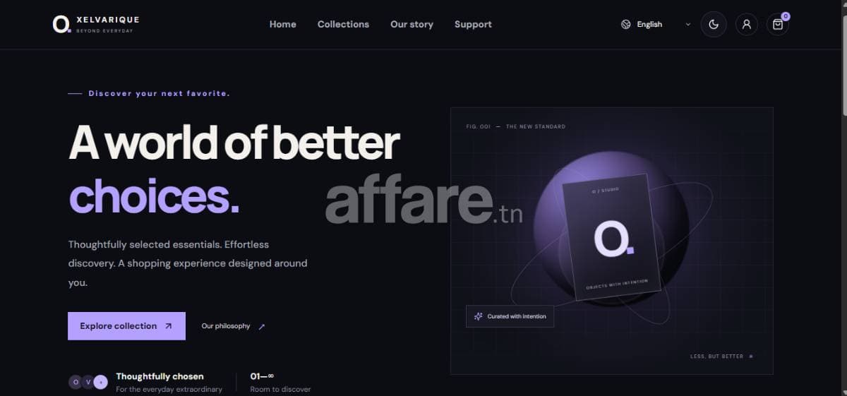 XELVARIQUE Plateforme E-commerce à vendre avec code source