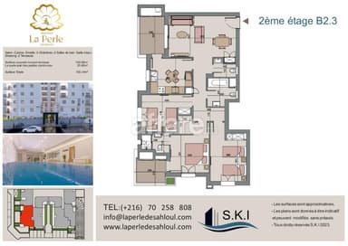 Appartement S+3 à vendre à Sahloul 4