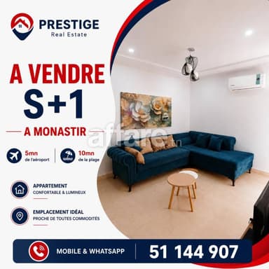 Appartement S+1 à vendre à Skanes Monastir