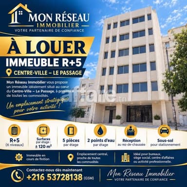 CENTRE-VILLE LE PASSAGE IMMEUBLE R5 À LOUER