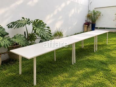 TABLES POUR ÉVÉNEMENTIEL STRUCTURES EN FER + PLATEAUX MD