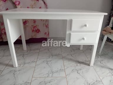 Bureau blanc 1m20 63 cm