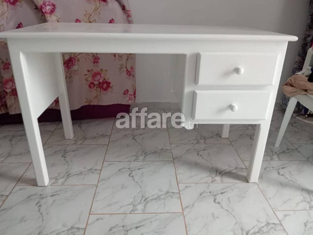 Bureau blanc 1m20 63 cm