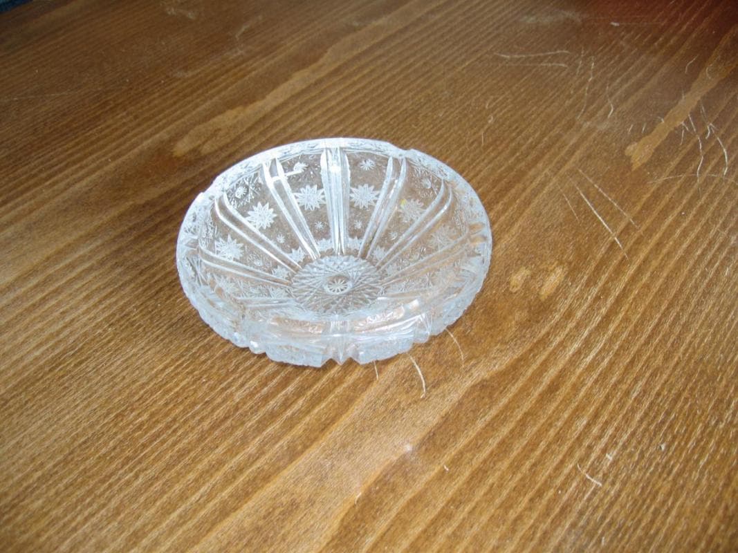 cendrier en cristal
