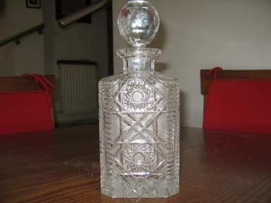 carafes en cristal de bohême