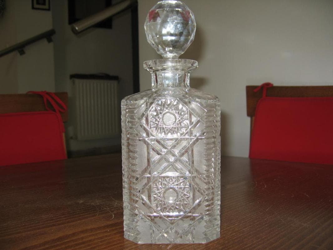 carafes en cristal de bohême