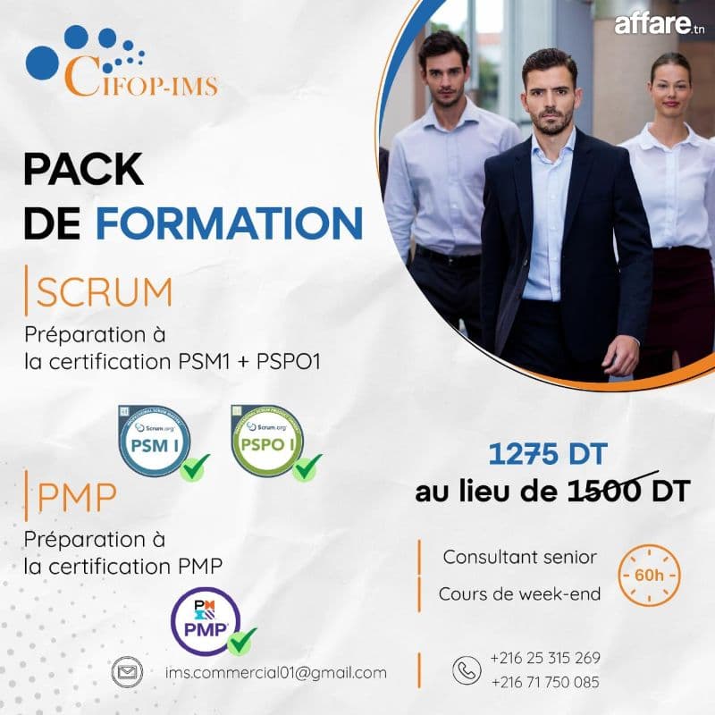 Pack Project Manager : Agile Scrum Master, Product Owner PMP