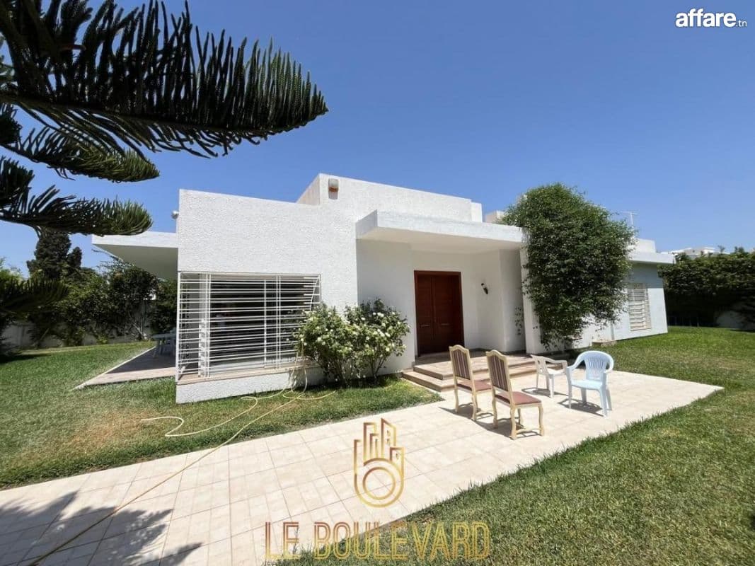 A Louer Villa S+3 Avec Jardin à Oued Souhil, Nabeul 