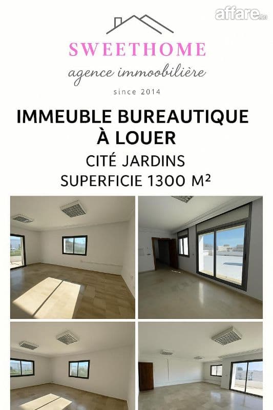 Immeuble bureautique à louer au cité jardins 