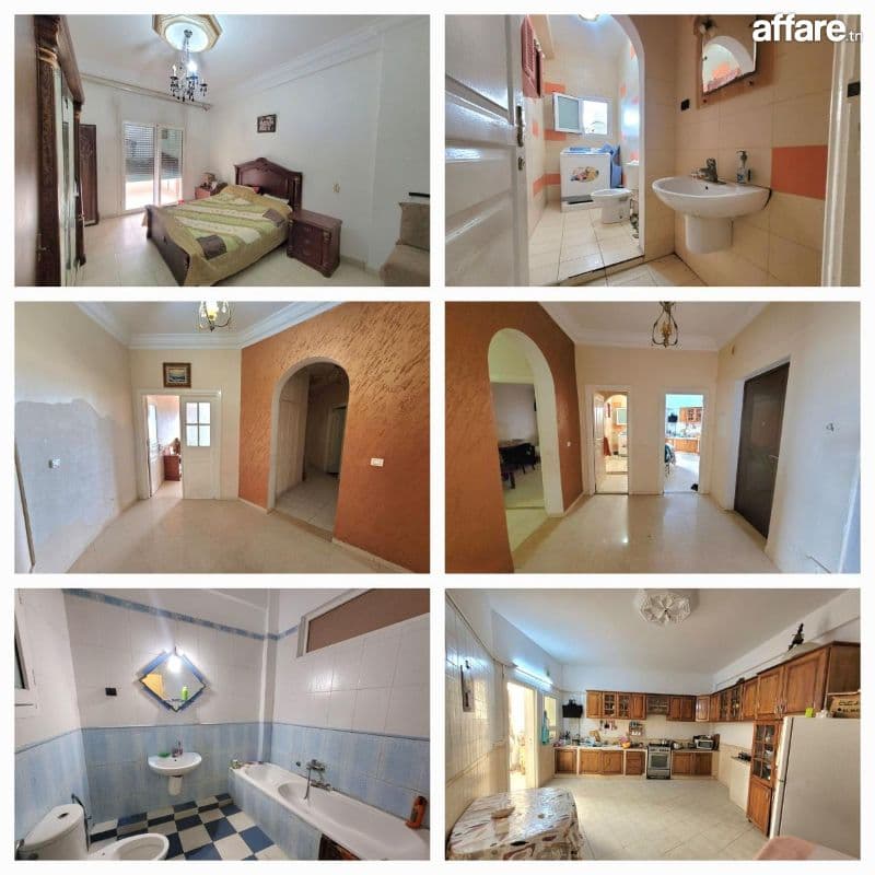 A Vendre un Appartement  S+2  vue sur Mer à Bizerte